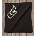 Rally Velour Towel Hemmed 15"X18" - Black (Imprinted)